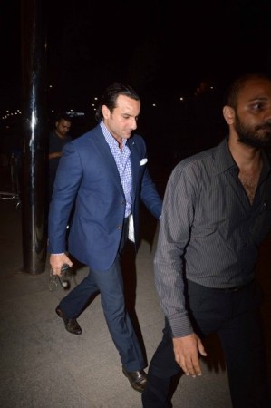 Saif Ali Khan was spotted sans his famous wife Kareena Kapoor Khan