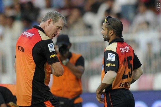 Toim Moody and Shikhar Dhawan have plenty of work to do to get the Sunrisers Hyderabad IPL 2014 campaign back on track. Pal Pillai/IPL/SPORTZPICS Tom Moody Shikhar Dhawan Sunrisers Hyderabad
