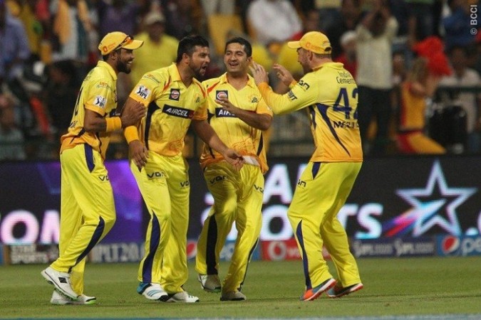CSK will look to make it a hat-trick of wins when they take on the struggling Mumbai Indians in the IPL. Ron Gaunt/IPL/SPORTZPICS CSK Raina Jadeja Mohit McCullum