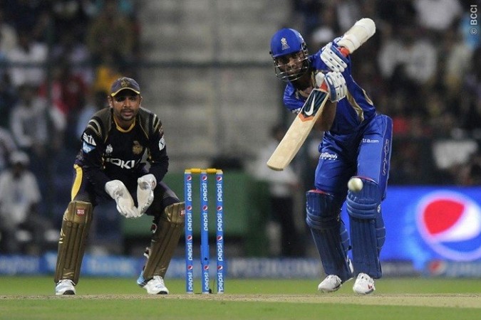 Ajinkya Rahane was the key for the Rajasthan Royals in the first innings. Ron Gaunt/IPL/SPORTZPICS Ajinkya Rahane Rajasthan Royals Manvinder Bisla KKR