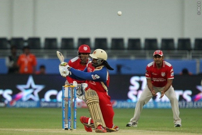 Chris Gayle and RCB will look for inspiration from their home crowd when they take on the Sunrisers Hyderabad in their IPL 2014 game. Ron Gaunt/IPL/SPORTZPICS Chris Gayle RCB