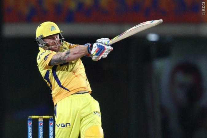CSK opener Brendon McCullum pulls during his impressive innings against KKR in IPL 2014, 2 May. Shaun Roy/IPL/SPORTZPICS Brendon McCullum CSK
