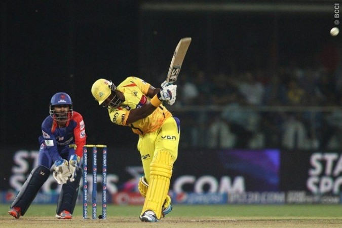 CSK opener Dwayne Smith hits a six in the IPL 2014 match against the Delhi Daredevils, 5 May. Shaun Roy/IPL/SPORTZPICS Dwayne Smith CSK