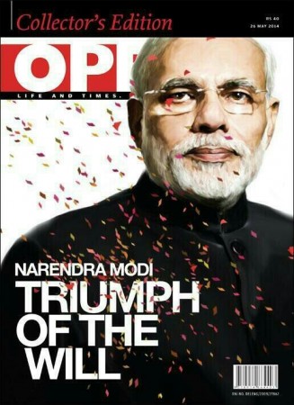 One of India's English language Magazines has stirred controversy online after it chose to describe the victory of Narendra Modi with Hitler's title "Triumph of the Will".
