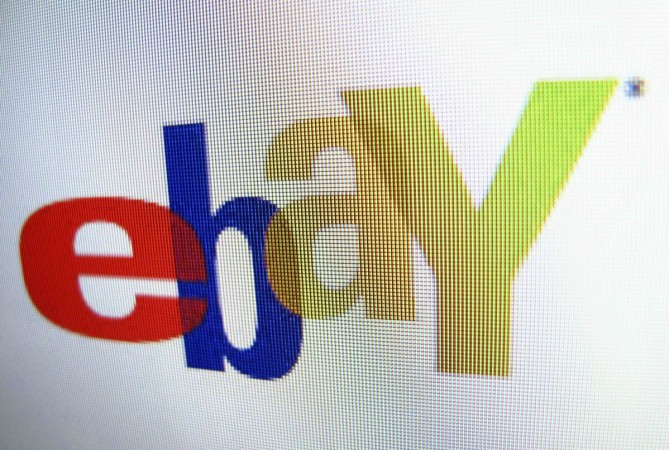 Photo illustration of an Ebay logo in Encinitas, California