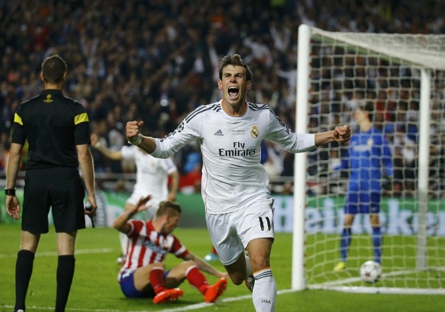 Real Madrid forward Gareth Bale is over the moon after scoring the winner against Atletico Madrid in the Champions League final, 24 May Gareth Bale Real Madrid