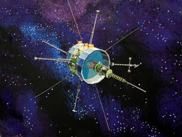 Artist's concept image of ISEE-3 (ICE) spacecraft (NASA)
