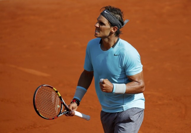 Rafael Nadal celebrates his win over Andy Murray in the semifinals of the French Open, 6 June French Open Rafael Nadal