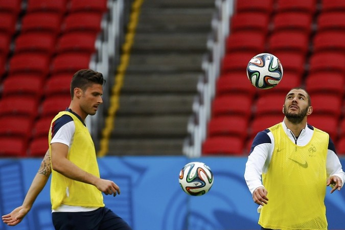 France striker Karim Benzema is expected to be picked ahead of Olivier Giroud for the opening encounter against Honduras Giroud Benzema France