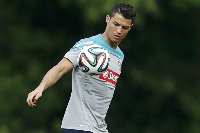 Portugal's Cristiano Ronaldo attends a team practice session. Cristiano Ronaldo Practice