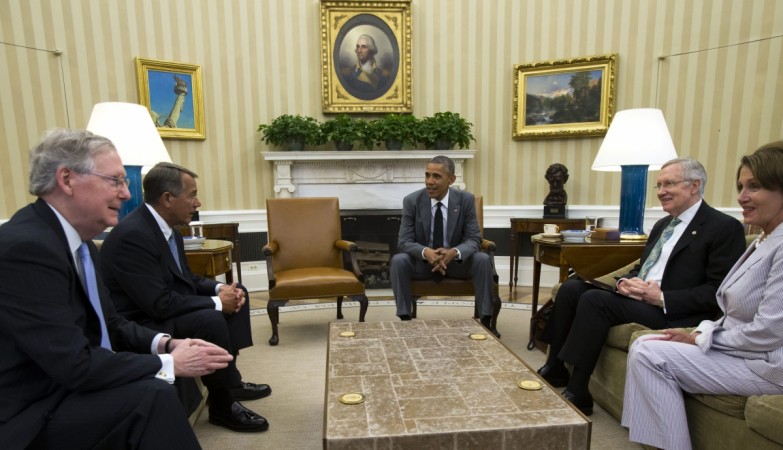 U.S. President Obama meets Congressional leaders to discuss the situation in Iraq at the White House