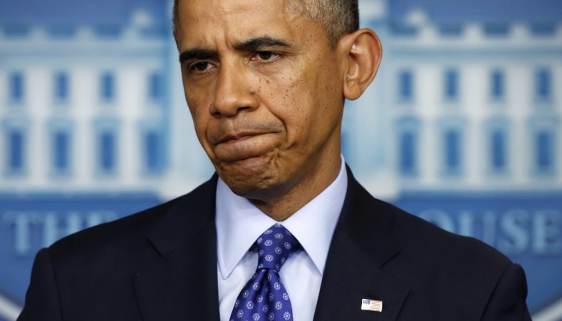 Obama speaks about the situation in Iraq in the briefing room of the White House in Washington