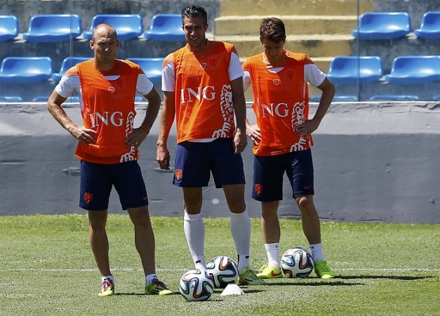 Arjen Robben and Robin Van Persie will be key for the Netherlands against Mexico Robben Van Persie Verhaegen Netherlands