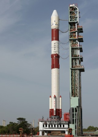 PSLV-C23 on the First Launch Pad (ISRO)