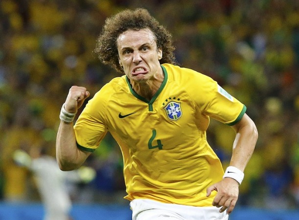 Brazil defender David Luiz is over the moon after scoring the winner against Colombia David Luiz Brazil