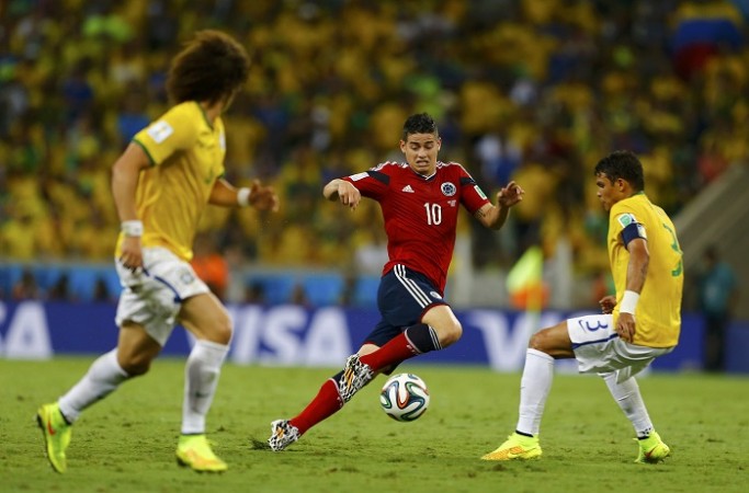James Rodriguez again impressed, but just could not do enough to pull Colombia past Brazil James Rodriguez Colombia Brazil David Luiz Thiago Silva