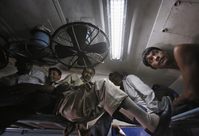 Crowded Indian train