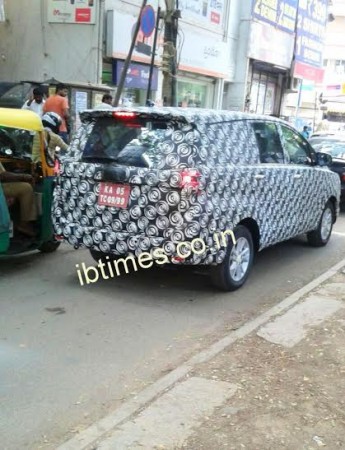 Exclusive Spy Shots: 2016 Toyota Innova Spied Testing in Bangalore Exclusive Spy Shots: 2016 Toyota Innova Spied Testing in Bangalore