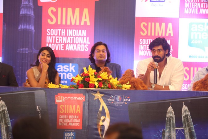 Micromax siima - 2014 announced by shriya and rana MICROMAX SIIMA - 2014 ANNOUNCED BY SHRIYA AND RANA
