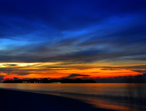 Sunset in Maldives. Maldives