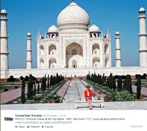 Princess Diana at the Taj Mahal Princess Diana at the Taj Mahal