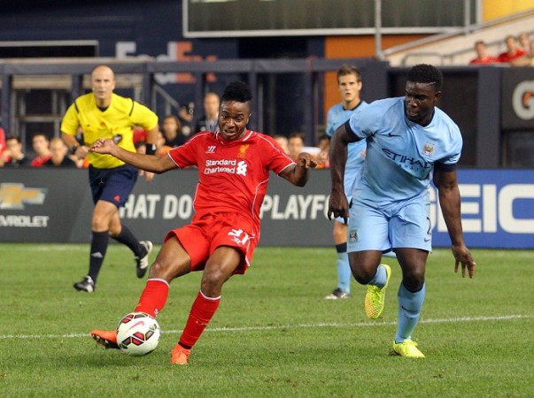 Micah Richards (right) has failed to break into the first team under Manuel Pellegrini Raheem Sterling