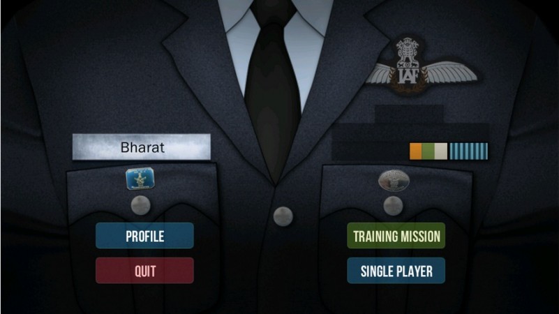 The game's home screen player