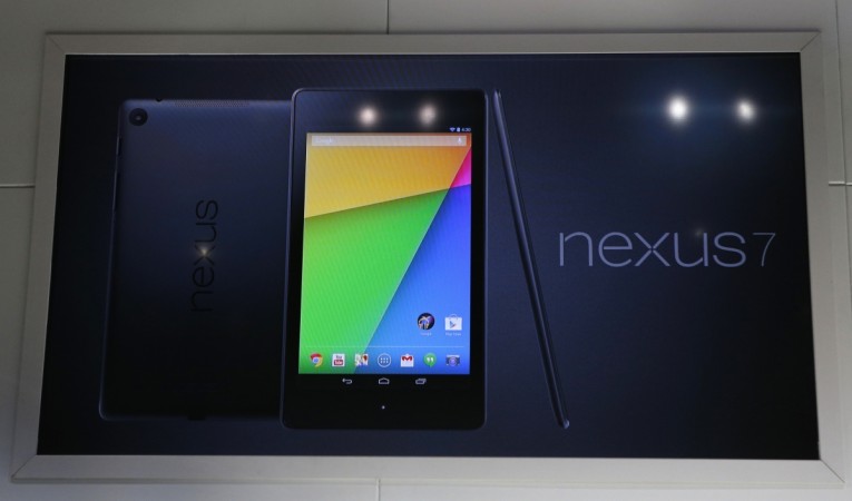 Nexus 7 tablet during a Google event at Dogpatch Studio in San Francisco, California, 24 July 2013. google nexus 7