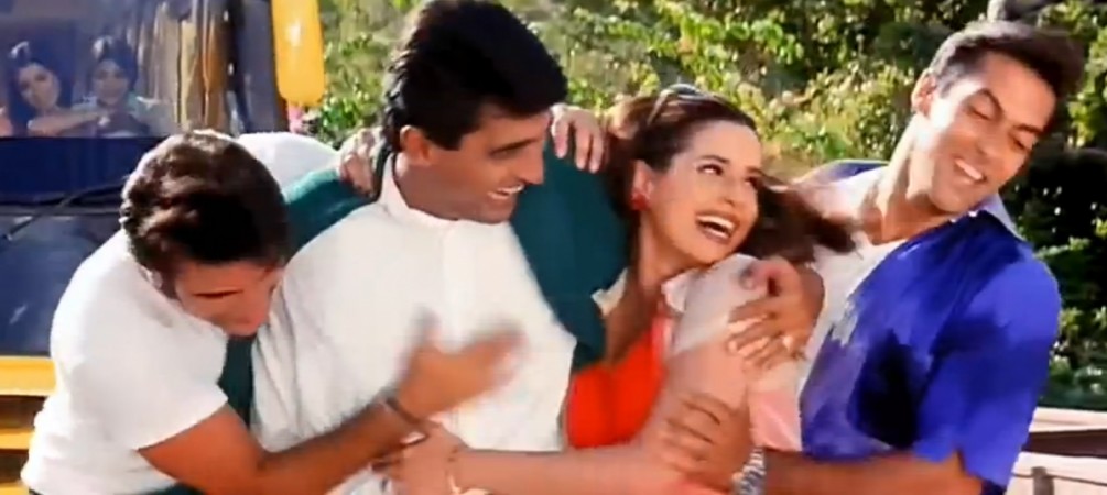 Salman Khan, Neelam Kothari, Monish Behl, Saif Ali Khan in Hum Saath Saath Hain Salman Khan, Neelam Kothari, Monish Behl, Saif Ali Khan in Hum Saath Saath Hain