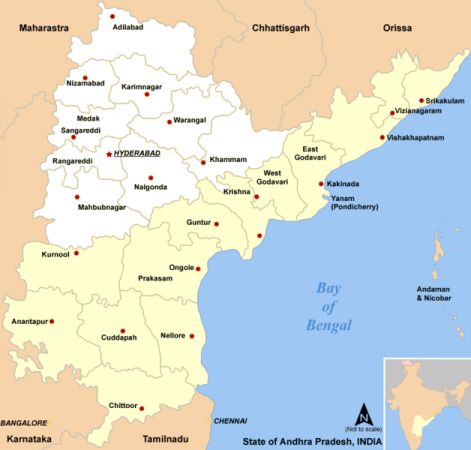 Telangana Seemandra Map