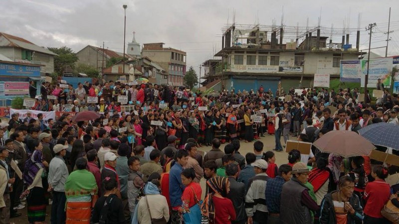 Protest In Ukhrul, Manipur