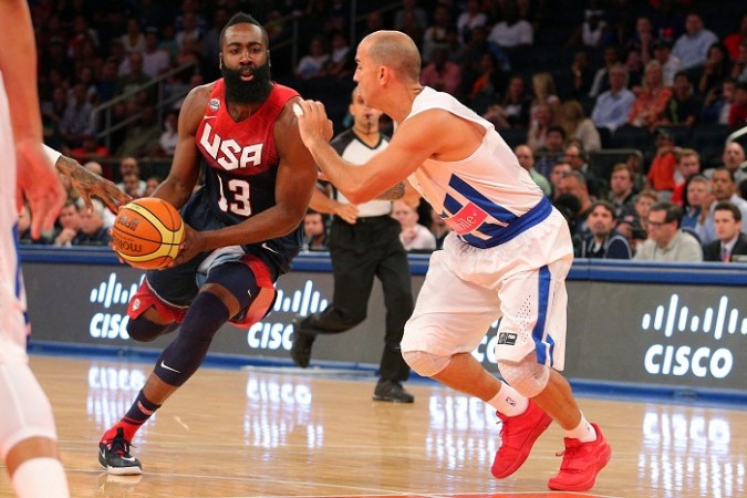 James Harden and his USA team will look for another serene outing when they face Slovenia in the quarterfinals of the FIBA World Cup of Basketball James Harden USA