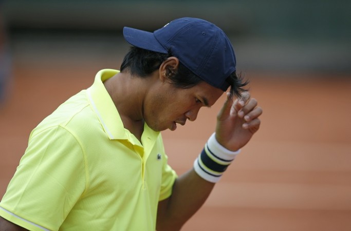 Somdev Devvarman crumbled under the power of Filip Krajinovic in the Davis Cup World Group Playoff Somdev Devvarman India