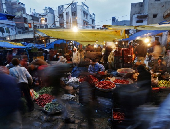 Indian vegetable market