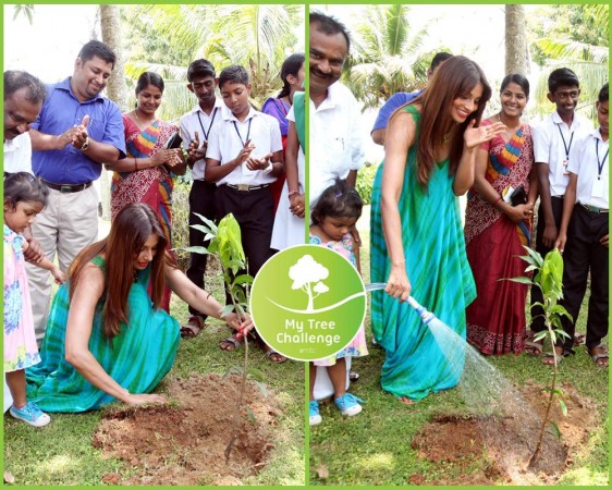 Bipasha Basu Takes Up Mammootty's 'My Tree Challenge' Bipasha Basu