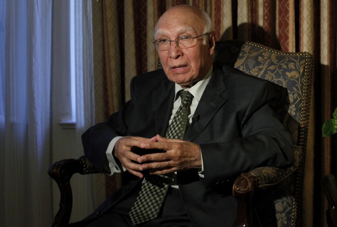 Advisor to the Pakistani Prime Minister on Foreign Affairs and National Security Sartaj Aziz. Sartaj Aziz