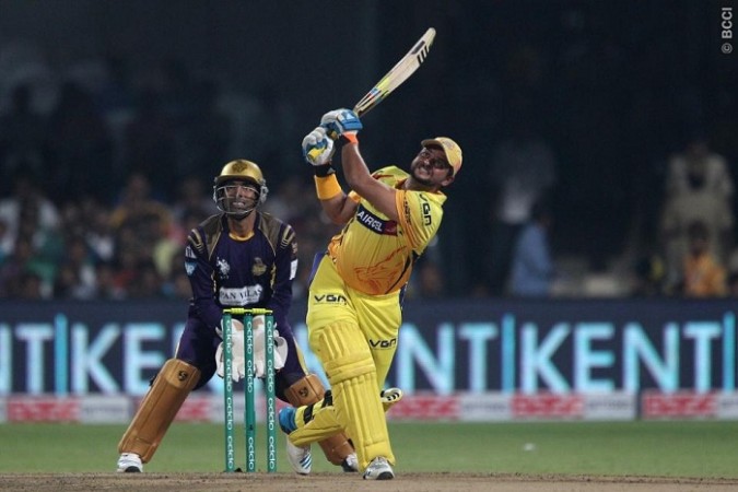 Suresh Raina was in stupendous form for CSK in the CLT20 2014 final against KKR Suresh Raina CSK