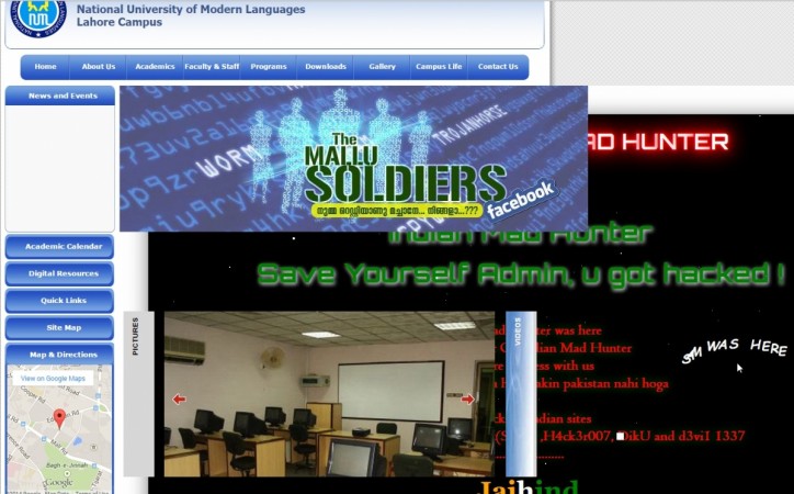 National University of Modern Languages websites are hacked by a team known as Pakistan cyber crime