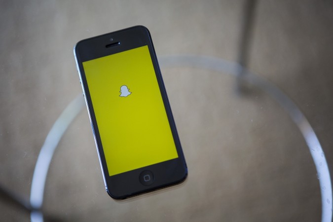 A portrait of the Snapchat logo in Ventura, California December 21, 2013. Snapchat