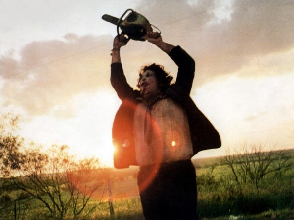 A scene from the popular Halloween movie "The Texas Chainsaw Massacre"