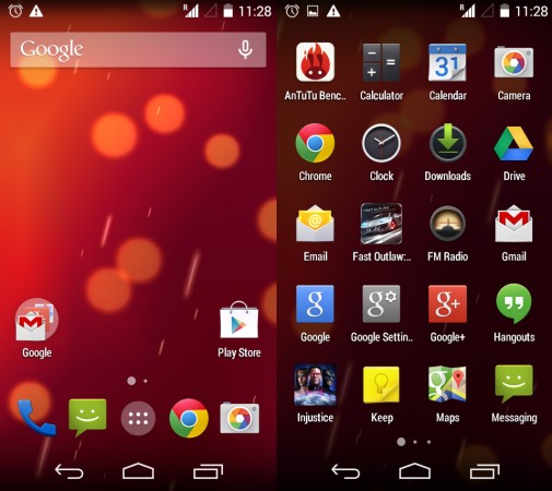 Interface of Karbonn Sparkle V Karbonn Sparkle V handset interface