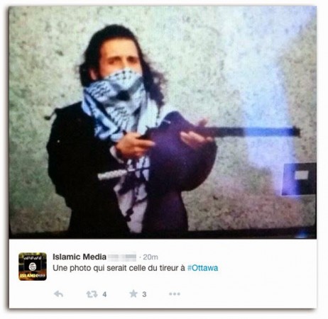 A picture of Michael Zehaf-Bibeau, the suspected Ottawa shooter posted on Twitter. A picture of Michael Zehaf-Bibeau, the suspected Ottawa shooter posted on Twitter.