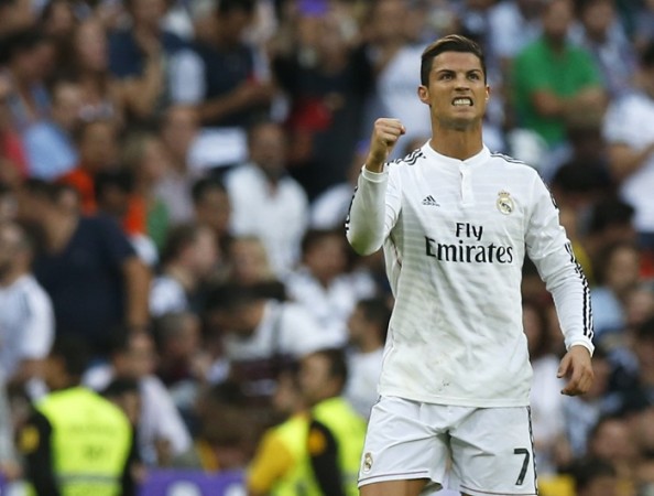 Real Madrid forward Cristiano Ronaldo celebrates his goal against Barcelona in their El Clasico Cristiano Ronaldo Real Madrid