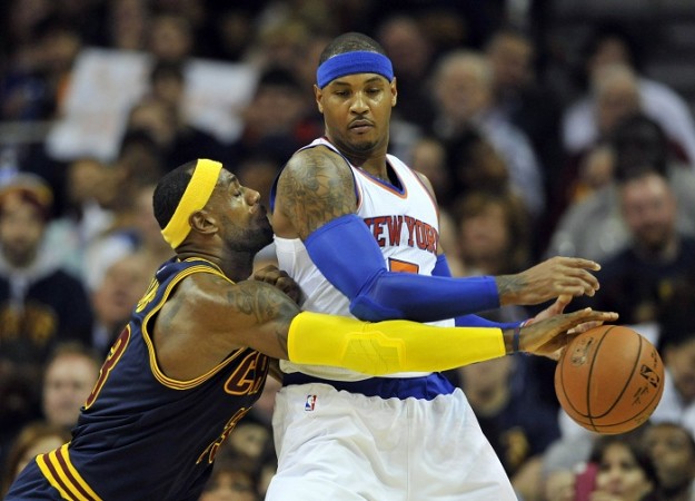 LeBron James and his Cleveland Cavaliers were thwarted by Carmelo Anthony and the New York Knicks LeBron James Cleveland Cavaliers Carmelo Anthony New York Knicks