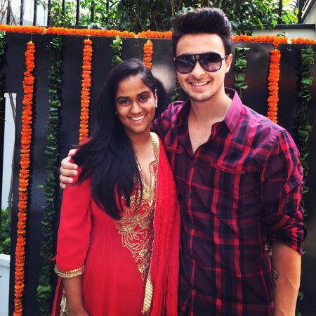 A picture of the soon-to-be-wedding couple Arpita Khan and Aayush Sharma. Arpita Khan