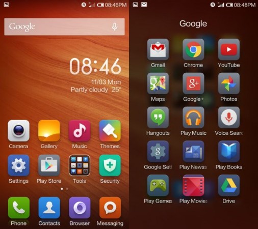 Xiaomi Redmi Note Interface Xiaomi Redmi 1s Interface