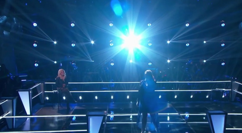 Taylor Brashears performs on "The Voice" USA Season 7