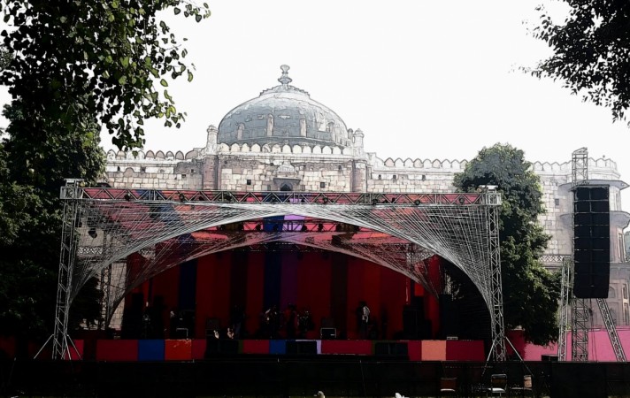 Sound check at Puran Quila, Delhi for the South Asian Bands Festival Sound check at Puran Quila, Delhi for the South Asian Bands Festival