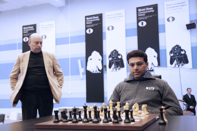 Viswanathan Anand during the final inspection at the at the Olympic Media Center. Viswanathan Anand
