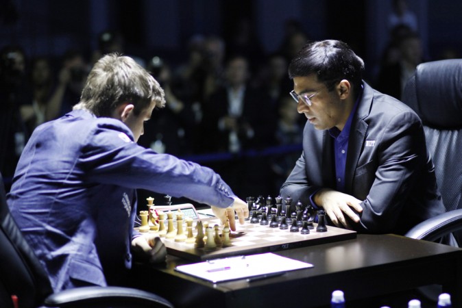 World Chess Championship 2014: Anand Crushes Carlsen In Game 3 To Level ...